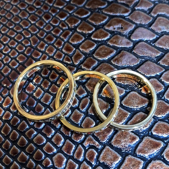 3 Crystal Eternity Bands - Picture 2 of 3